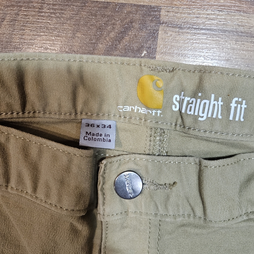 Carhartt Rugged Flex® Straight Fit Canvas Pants  Size 36×34  New - Picture 5 of 6